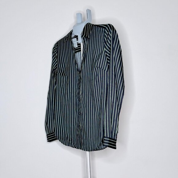 Ann Taylor Striped Button Up Blouse - Picture 5 of 9